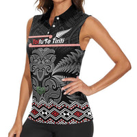 Aotearoa Toitu Te Tiriti Women Sleeveless Polo Shirt Stand Together! Stand Stronger! - NZ Tiki LT14 - Polynesian Pride