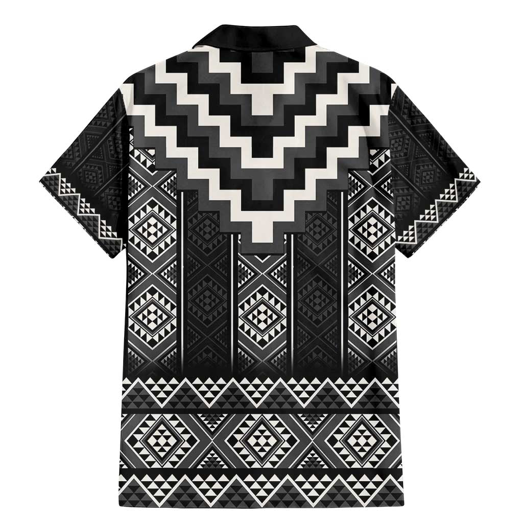 Black Taniko Aotearoa Family Matching Mermaid Dress and Hawaiian Shirt Niho Taniwha Mix Poutama LT14 - Polynesian Pride