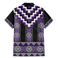 Purple Taniko Pattern Aotearoa Family Matching Mermaid Dress and Hawaiian Shirt Niho Taniwha Mix Poutama LT14 - Polynesian Pride