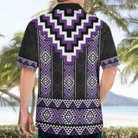 Purple Taniko Pattern Aotearoa Hawaiian Shirt Niho Taniwha Mix Poutama LT14 - Polynesian Pride