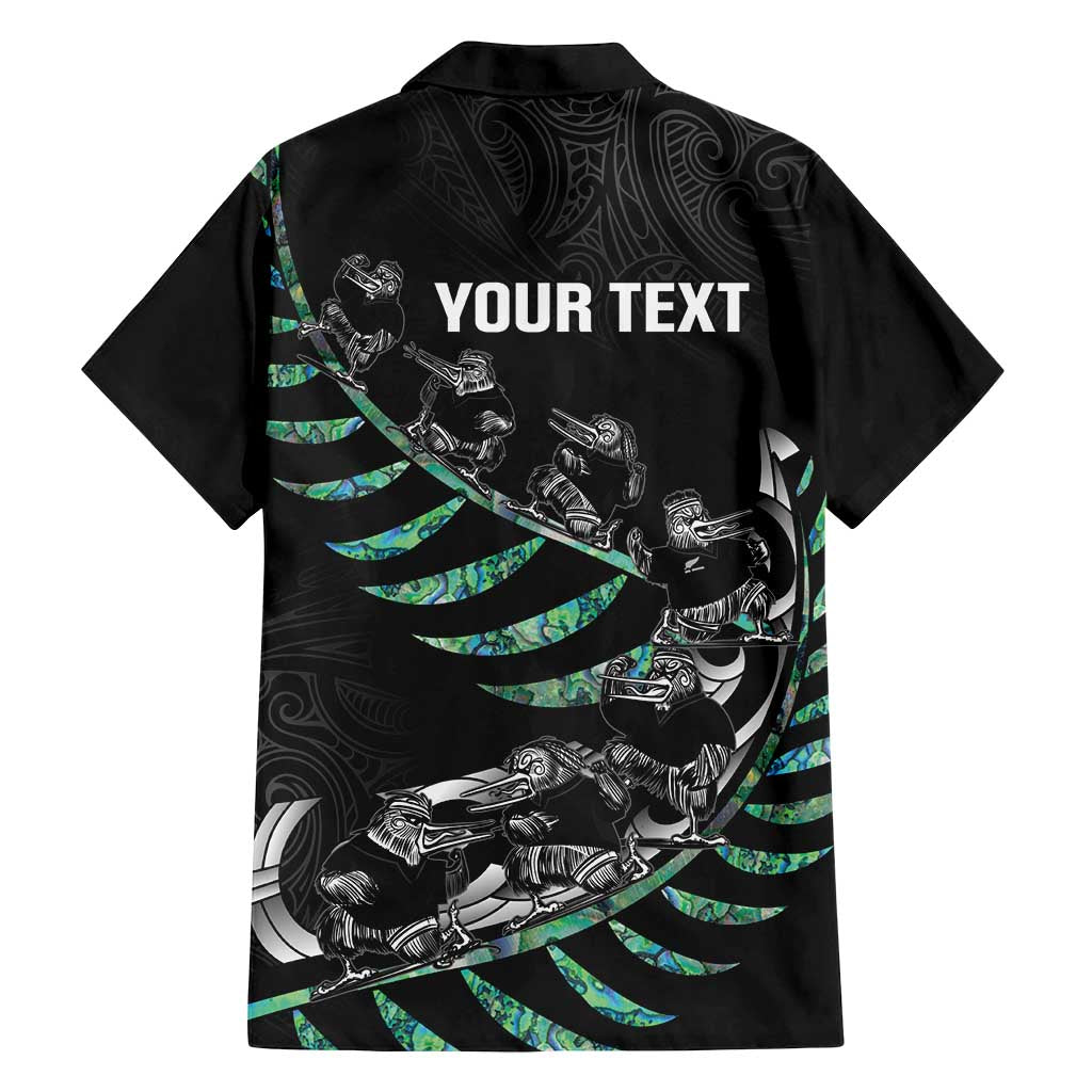 Custom New Zealand Silver Fern Rugby Family Matching Tank Maxi Dress and Hawaiian Shirt Aotearoa Kiwi Maori Pattern LT14 - Polynesian Pride