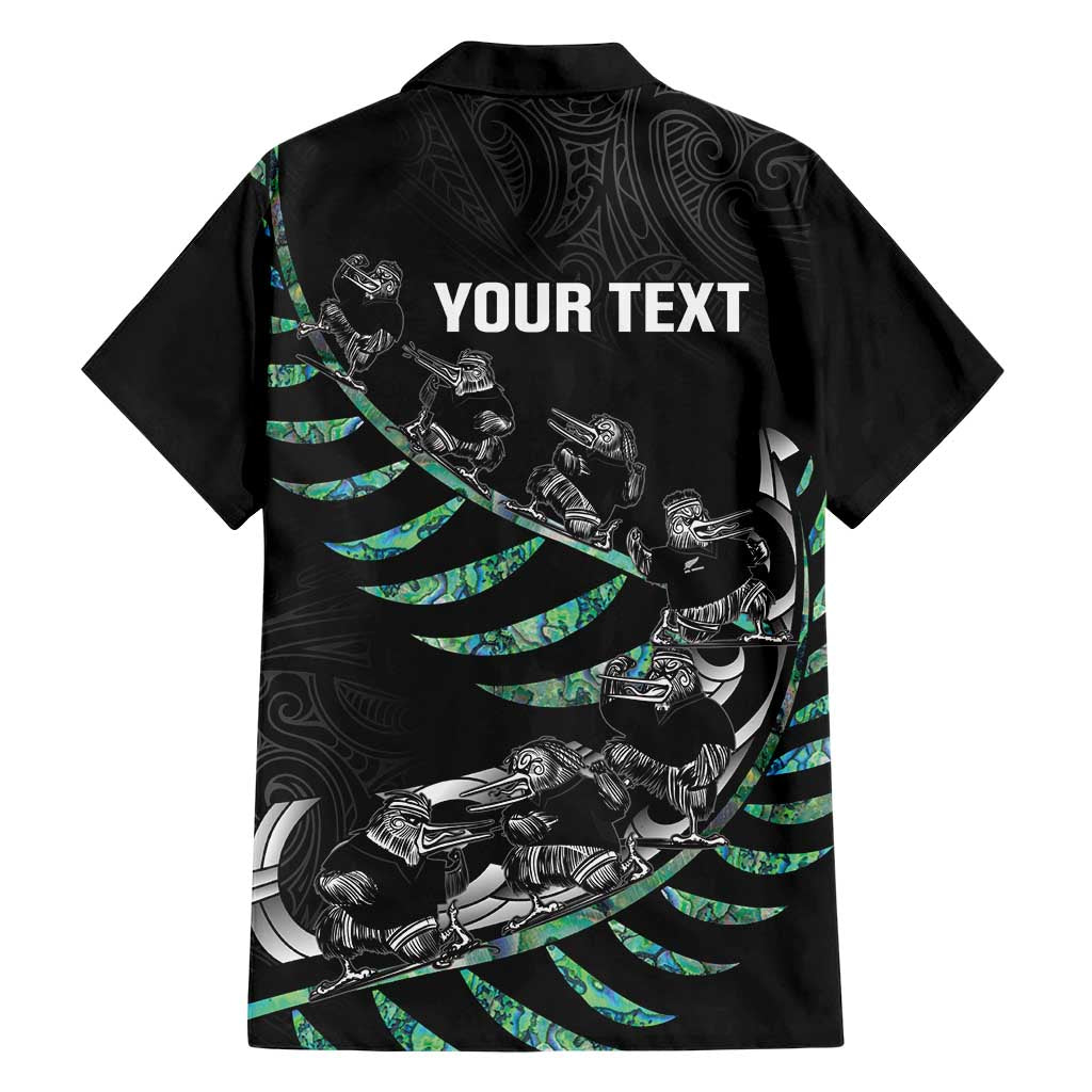 Custom New Zealand Silver Fern Rugby Hawaiian Shirt Aotearoa Kiwi Maori Pattern