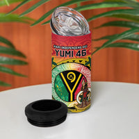 Vanuatu 4 in 1 Can Cooler Tumbler Yumi 46th Hapi Independens Dei - Reggae Version LT14 - Polynesian Pride