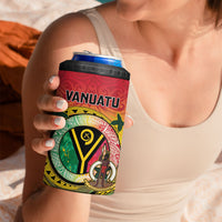 Vanuatu 4 in 1 Can Cooler Tumbler Yumi 46th Hapi Independens Dei - Reggae Version LT14 - Polynesian Pride