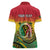 Personalised Vanuatu Women Polo Shirt Yumi 45th Hapi Independens Dei - Reggae Version LT14