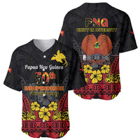 Papua New Guinea Independence Day Baseball Jersey PNG Bird of Paradise 50th Anniversary LT14 - Polynesian Pride