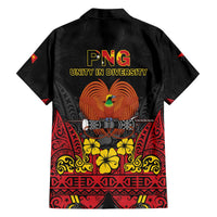 Papua New Guinea Independence Day Family Matching Off The Shoulder Long Sleeve Dress and Hawaiian Shirt PNG Bird of Paradise 50th Anniversary LT14 - Polynesian Pride