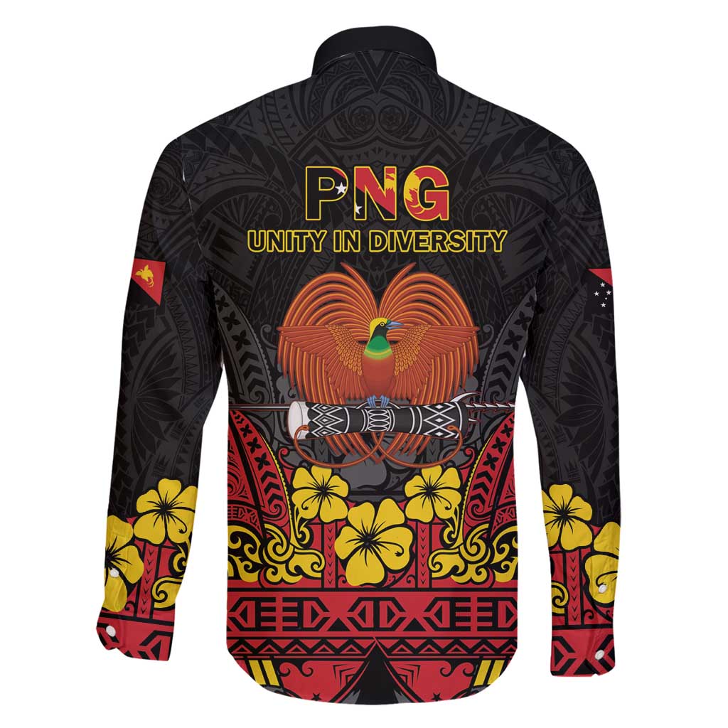 Papua New Guinea Independence Day Family Matching Off Shoulder Maxi Dress and Hawaiian Shirt PNG Bird of Paradise 50th Anniversary LT14 - Polynesian Pride