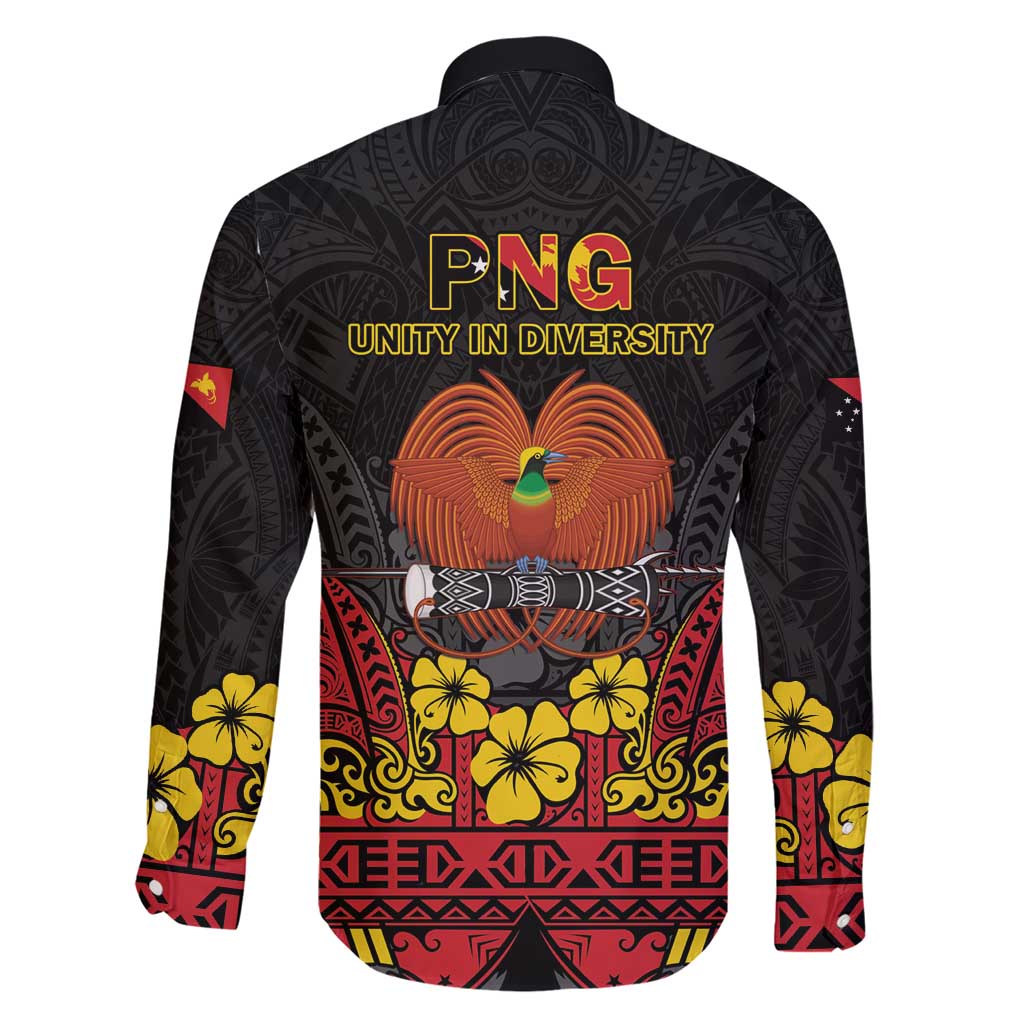 Papua New Guinea Independence Day Family Matching Short Sleeve Bodycon Dress and Hawaiian Shirt PNG Bird of Paradise 50th Anniversary LT14 - Polynesian Pride