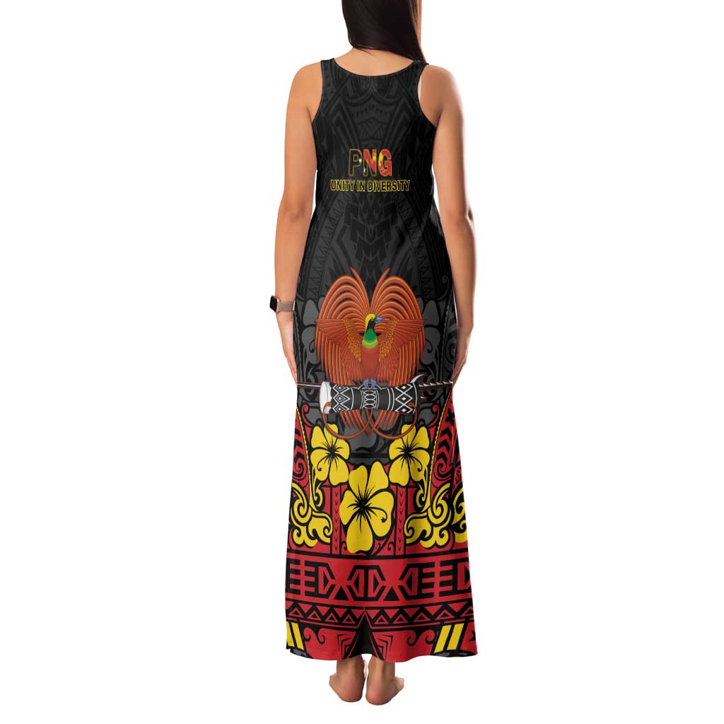 Papua New Guinea Independence Day Family Matching Tank Maxi Dress and Hawaiian Shirt PNG Bird of Paradise 50th Anniversary LT14 - Polynesian Pride