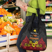 Papua New Guinea Independence Day Grocery Bag PNG Bird of Paradise 50th Anniversary LT14 - Polynesian Pride