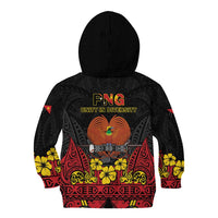 Papua New Guinea Independence Day Kid Hoodie PNG Bird of Paradise 50th Anniversary LT14 - Polynesian Pride