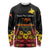 Papua New Guinea Independence Day Long Sleeve Shirt PNG Bird of Paradise 50th Anniversary LT14