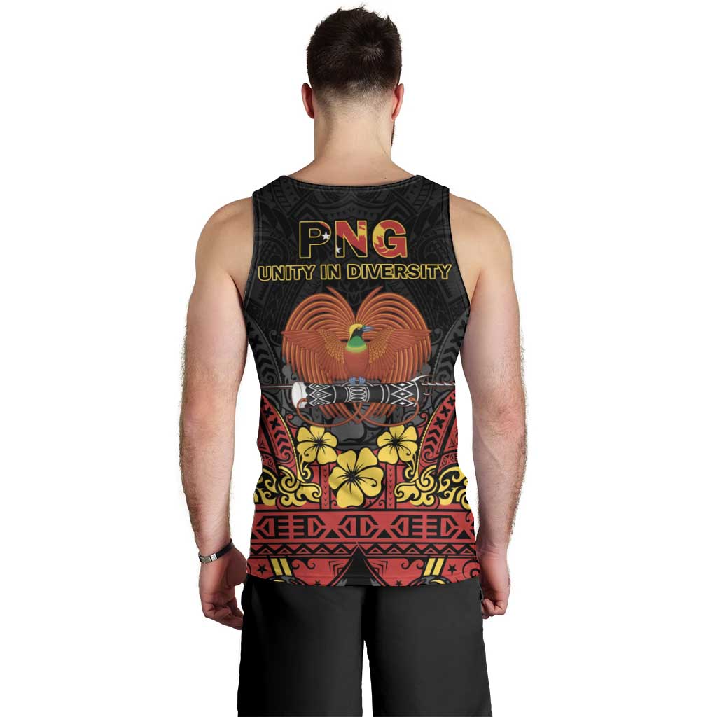 Papua New Guinea Independence Day Men Tank Top PNG Bird of Paradise 50th Anniversary LT14 - Polynesian Pride