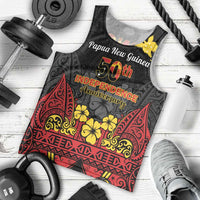 Papua New Guinea Independence Day Men Tank Top PNG Bird of Paradise 50th Anniversary LT14 - Polynesian Pride