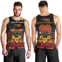 Papua New Guinea Independence Day Men Tank Top PNG Bird of Paradise 50th Anniversary LT14 - Polynesian Pride