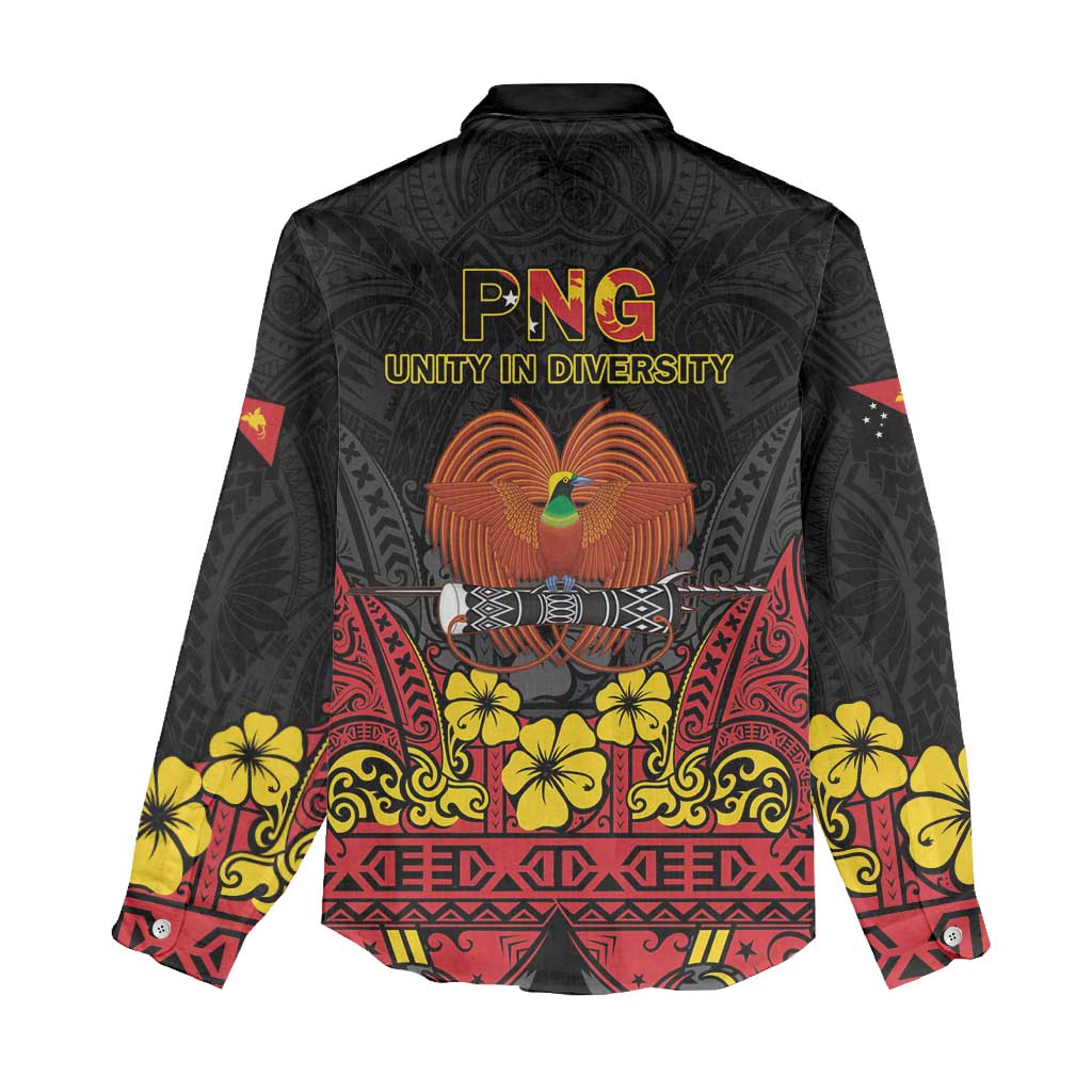 Papua New Guinea Independence Day Women Casual Shirt PNG Bird of Paradise 50th Anniversary LT14 - Polynesian Pride