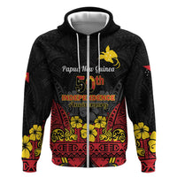 Papua New Guinea Independence Day Zip Hoodie PNG Bird of Paradise 50th Anniversary LT14
