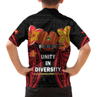 Papua New Guinea Independence Day Family Matching Off Shoulder Short Dress and Hawaiian Shirt PNG Since 1975 LT14 - Polynesian Pride