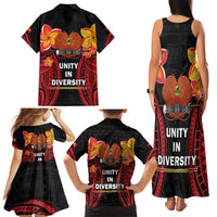 Papua New Guinea Independence Day Family Matching Tank Maxi Dress and Hawaiian Shirt PNG Since 1975 LT14 - Polynesian Pride