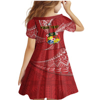 Personalised Tonga Independence Day Family Matching Mermaid Dress and Hawaiian Shirt Happy 54th Independence Anniversary Ngatu Pattern LT14 - Polynesian Pride