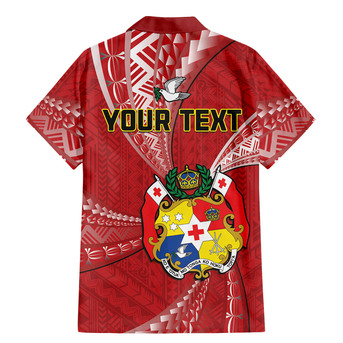 Personalised Tonga Independence Day Family Matching Mermaid Dress and Hawaiian Shirt Happy 54th Independence Anniversary Ngatu Pattern LT14 - Polynesian Pride