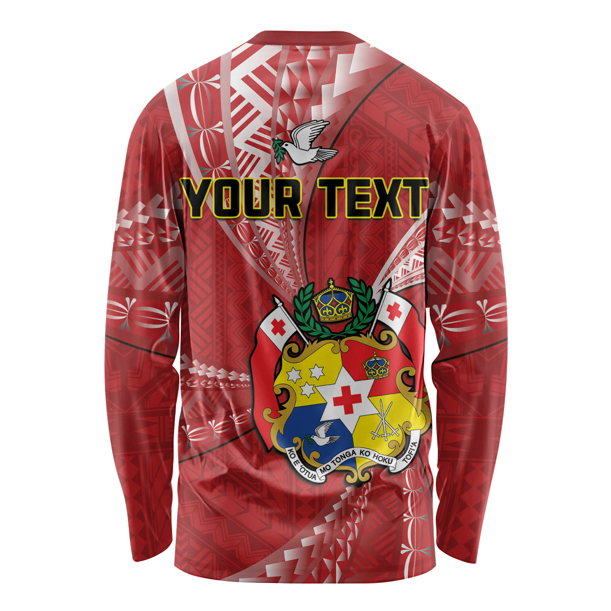 Personalised Tonga Independence Day Long Sleeve Shirt Happy 54th Independence Anniversary Ngatu Pattern LT14 - Polynesian Pride