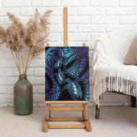 Polynesia Sea Turtle Day Canvas Wall Art Tribal Honu Plumeria Polynesian Pattern