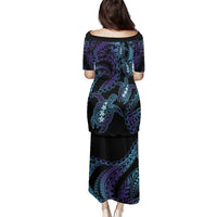 Polynesia Sea Turtle Day Family Matching Puletasi and Hawaiian Shirt Tribal Honu Plumeria Polynesian Pattern LT14 - Polynesian Pride