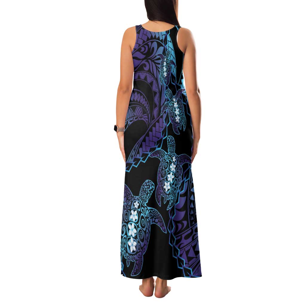 Polynesia Sea Turtle Day Family Matching Tank Maxi Dress and Hawaiian Shirt Tribal Honu Plumeria Polynesian Pattern LT14 - Polynesian Pride