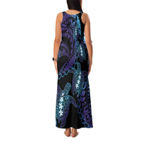 Polynesia Sea Turtle Day Family Matching Tank Maxi Dress and Hawaiian Shirt Tribal Honu Plumeria Polynesian Pattern LT14 - Polynesian Pride