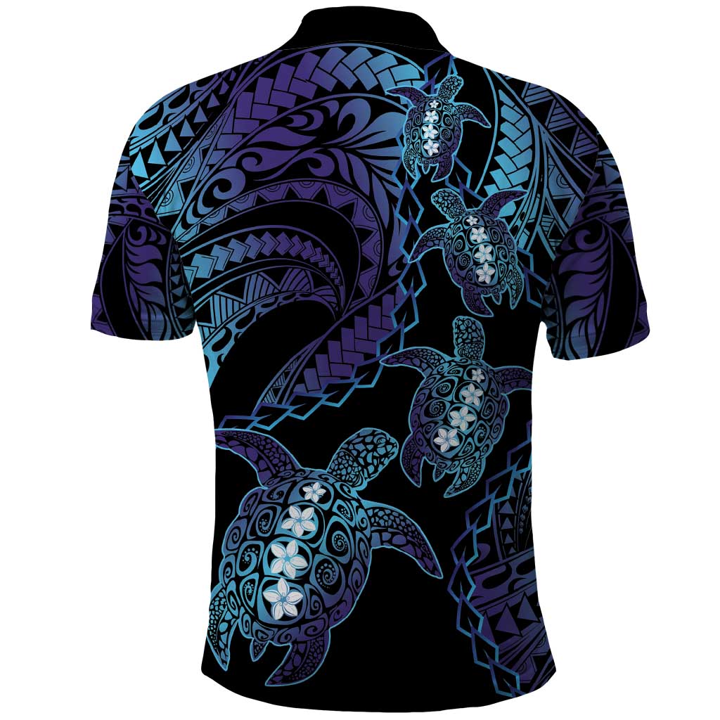 Polynesia Sea Turtle Day Polo Shirt Tribal Honu Plumeria Polynesian Pattern LT14 - Polynesian Pride