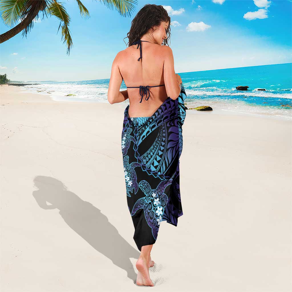 Polynesia Sea Turtle Day Sarong Tribal Honu Plumeria Polynesian Pattern