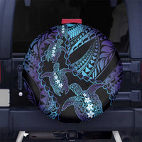 Polynesia Sea Turtle Day Spare Tire Cover Tribal Honu Plumeria Polynesian Pattern LT14 No hole Purple - Polynesian Pride