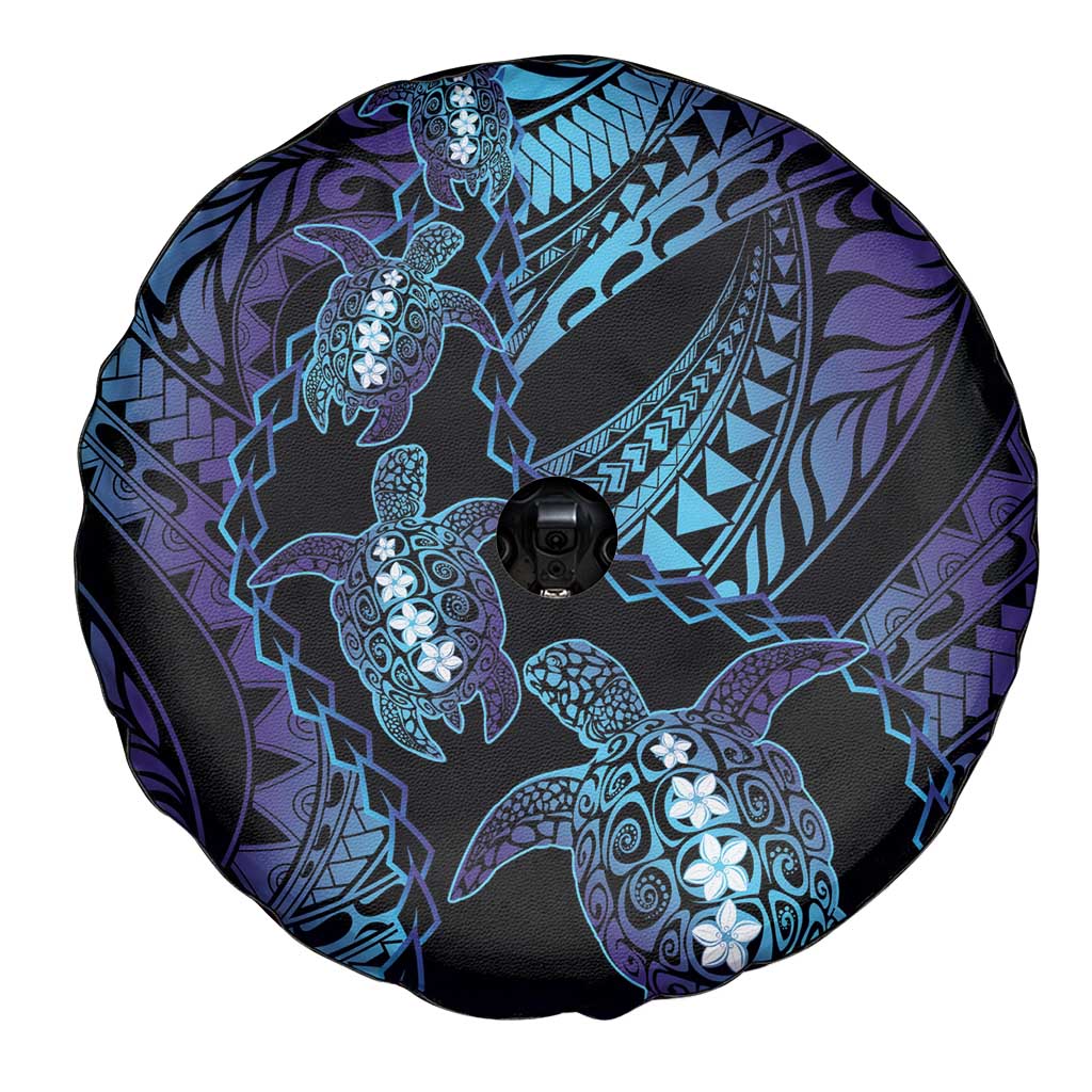 Polynesia Sea Turtle Day Spare Tire Cover Tribal Honu Plumeria Polynesian Pattern LT14 - Polynesian Pride
