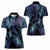 Polynesia Sea Turtle Day Women Polo Shirt Tribal Honu Plumeria Polynesian Pattern
