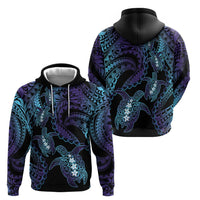 Polynesia Sea Turtle Day Zip Hoodie Tribal Honu Plumeria Polynesian Pattern LT14 - Polynesian Pride