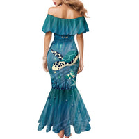 World Sea Turtle Day Polynesia Family Matching Mermaid Dress and Hawaiian Shirt Go With The Flow LT14 - Polynesian Pride