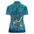 World Sea Turtle Day Polynesia Women Polo Shirt Go With The Flow