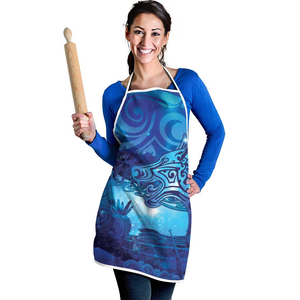 Kuri New Zealand Matariki Apron Aotearoa Dog Waka Maori New Year Galaxy Vibes LT14 - Polynesian Pride