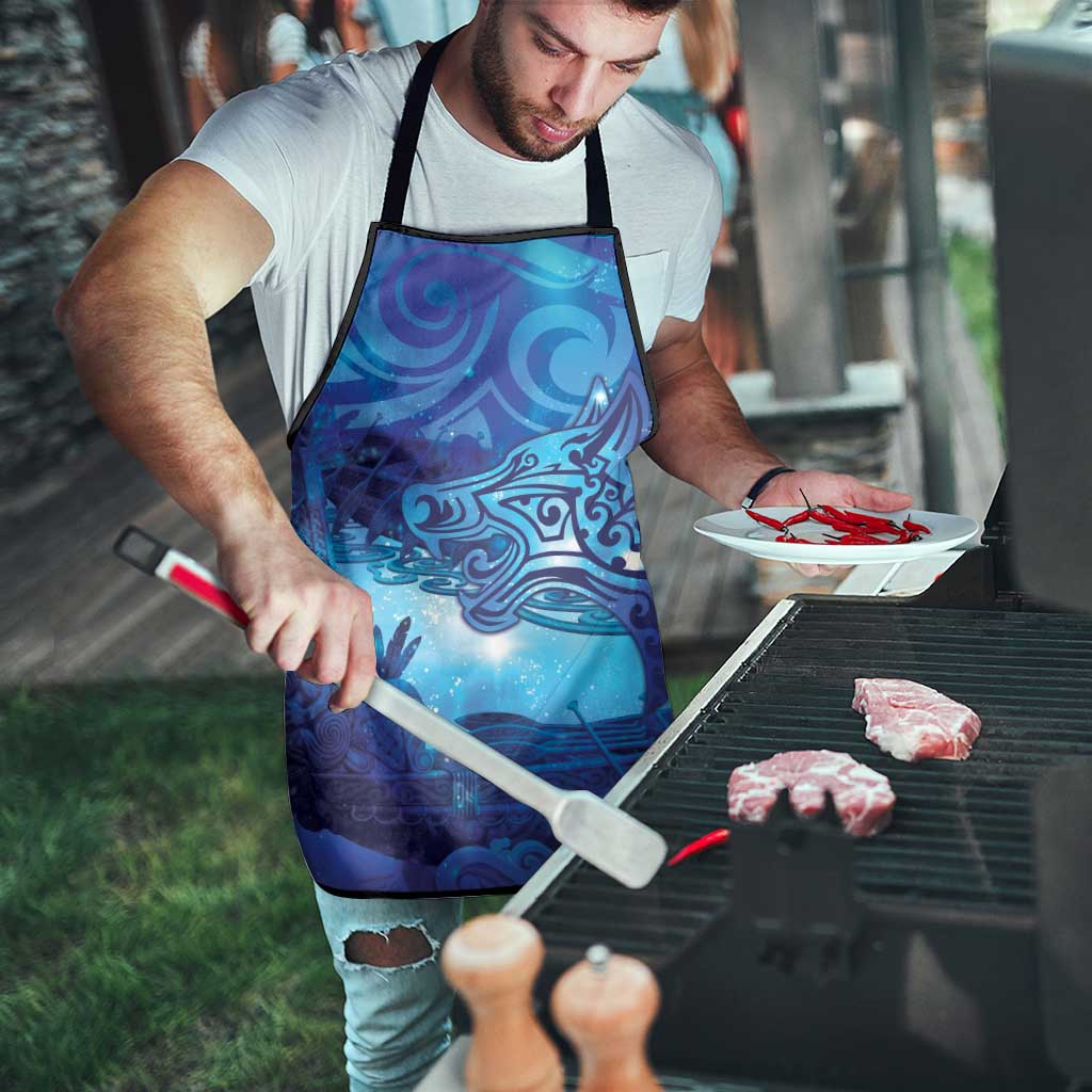 Kuri New Zealand Matariki Apron Aotearoa Dog Waka Maori New Year Galaxy Vibes LT14 - Polynesian Pride