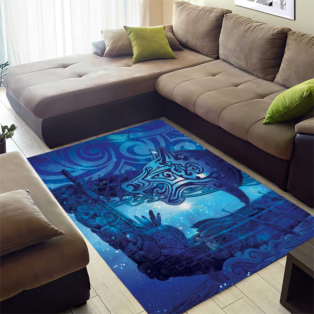 Kuri New Zealand Matariki Area Rug Aotearoa Dog Waka Maori New Year Galaxy Vibes LT14 - Polynesian Pride