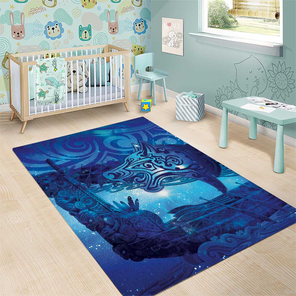 Kuri New Zealand Matariki Area Rug Aotearoa Dog Waka Maori New Year Galaxy Vibes LT14 - Polynesian Pride