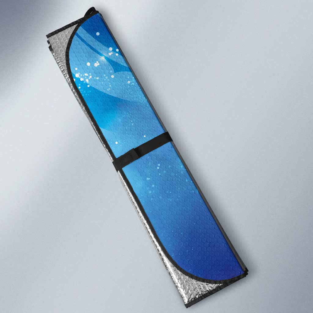 Kuri New Zealand Matariki Auto Sun Shade Aotearoa Dog Waka Maori New Year Galaxy Vibes LT14 - Polynesian Pride
