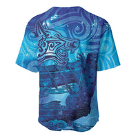 Kuri New Zealand Matariki Baseball Jersey Aotearoa Dog Waka Maori New Year Galaxy Vibes LT14 - Polynesian Pride