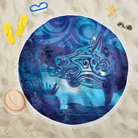 Kuri New Zealand Matariki Beach Blanket Aotearoa Dog Waka Maori New Year Galaxy Vibes LT14 One Size 150cm Blue - Polynesian Pride
