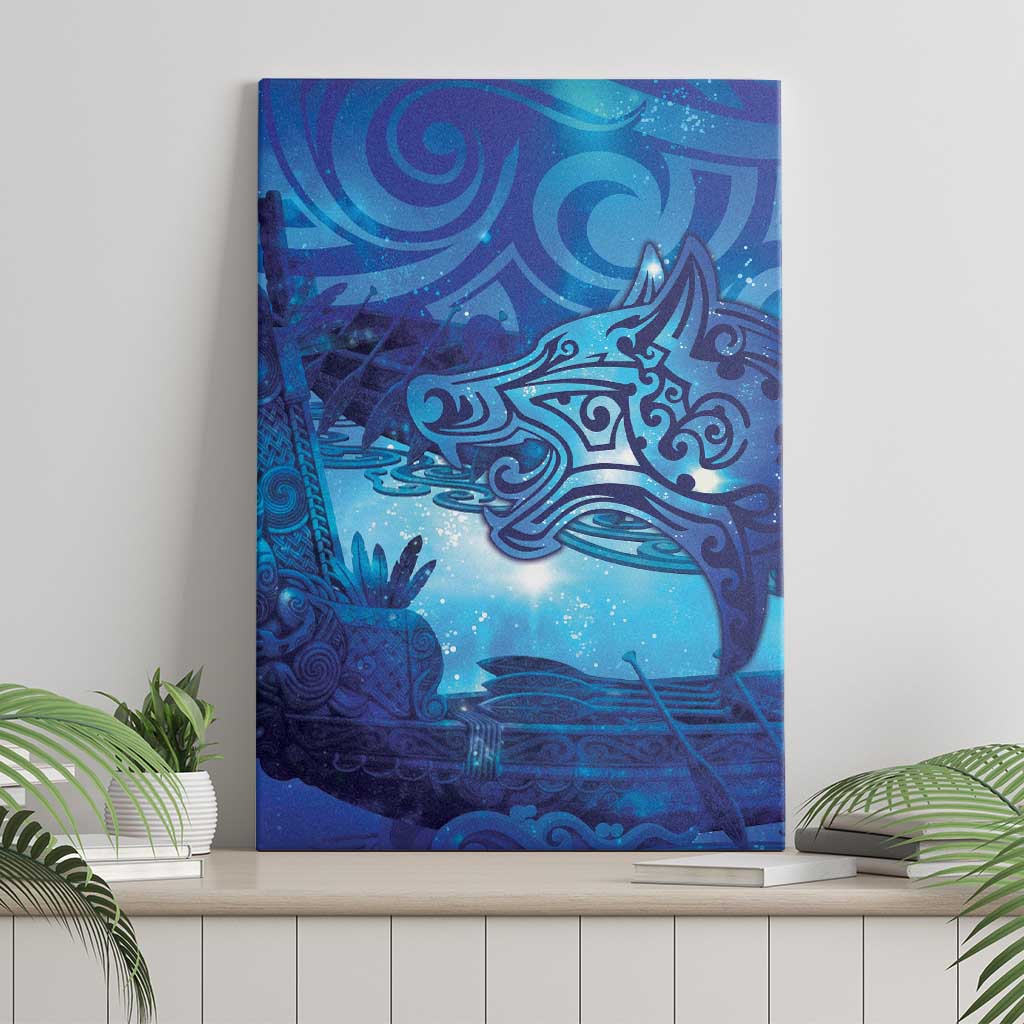 Kuri New Zealand Matariki Canvas Wall Art Aotearoa Dog Waka Maori New Year Galaxy Vibes LT14 - Polynesian Pride