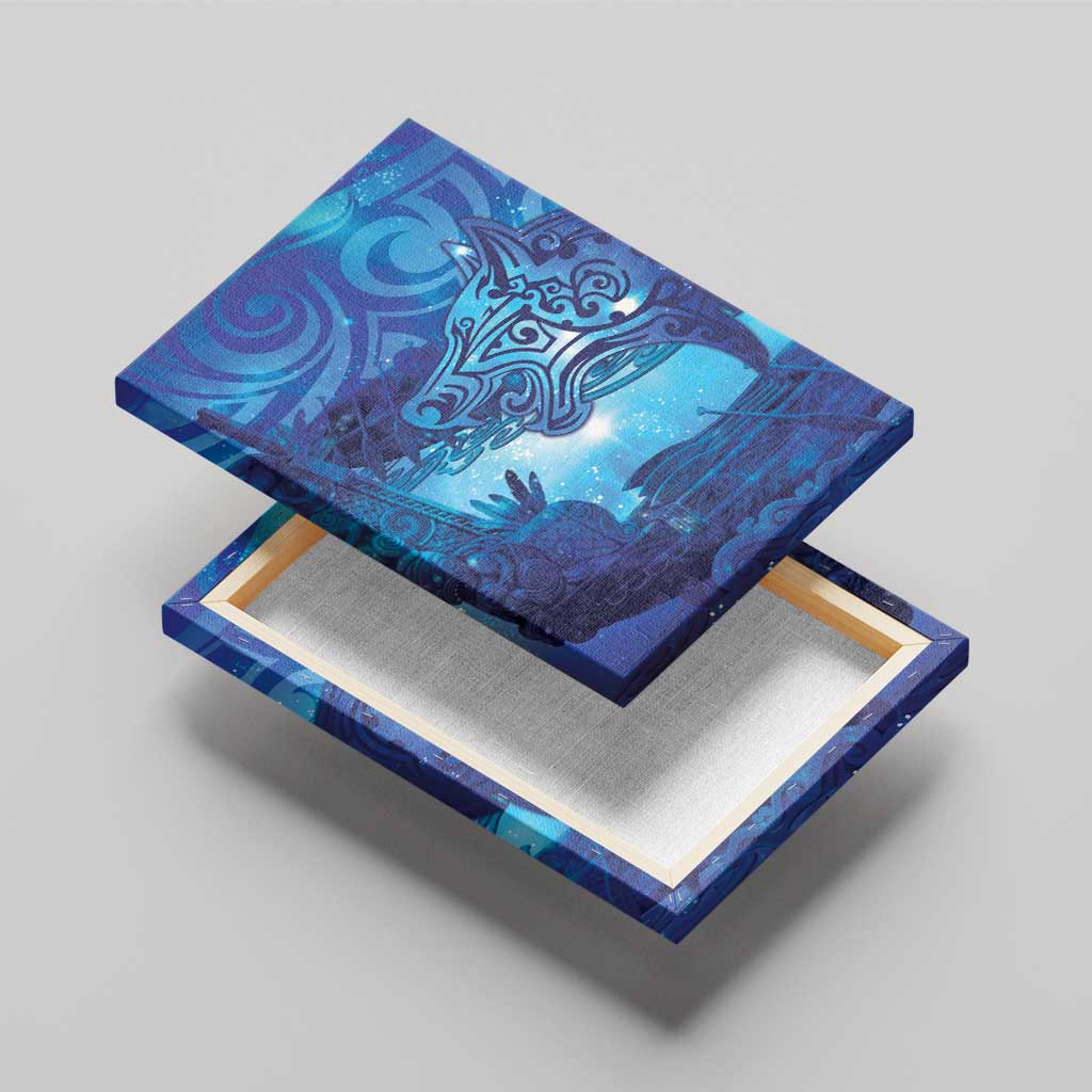 Kuri New Zealand Matariki Canvas Wall Art Aotearoa Dog Waka Maori New Year Galaxy Vibes LT14 - Polynesian Pride