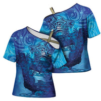 Kuri New Zealand Matariki Cross Shoulder Shirt Aotearoa Dog Waka Maori New Year Galaxy Vibes LT14 - Polynesian Pride