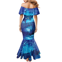 Kuri New Zealand Matariki Family Matching Mermaid Dress and Hawaiian Shirt Aotearoa Dog Waka Maori New Year Galaxy Vibes LT14 - Polynesian Pride
